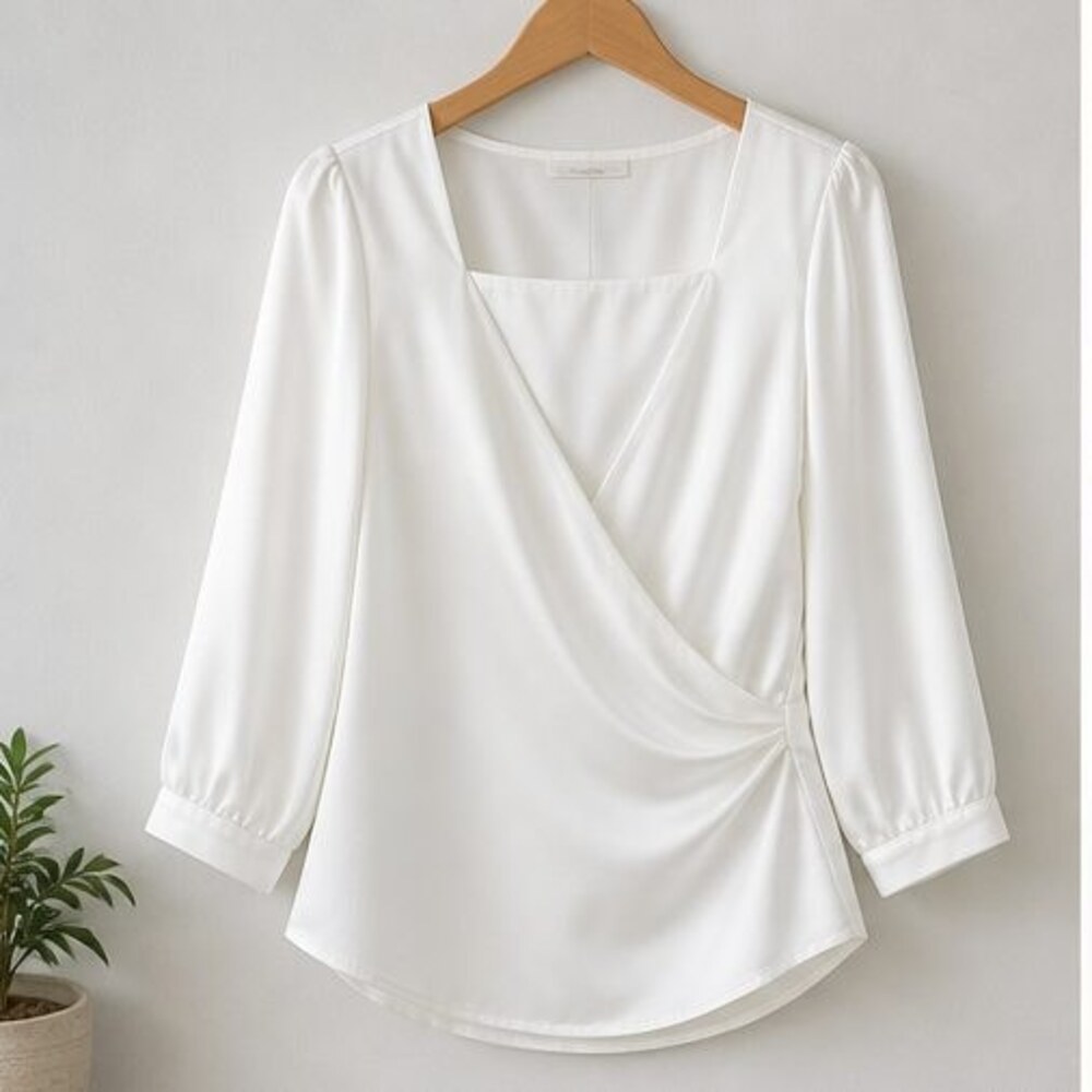White Smocked Top